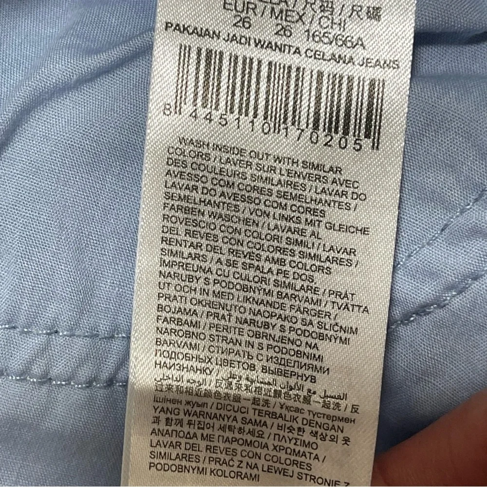 Desigual Light Blue Skinny Jeans with Embroidered Details and Ankle Zippers - Picture 6 of 9